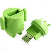 USB 2GB de borracha Google Android Robot Figura em forma de