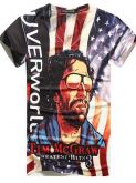 Camiseta Gola V Estampada