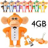 USB Macaco bonito em forma de memória flash da vara Salto Dr